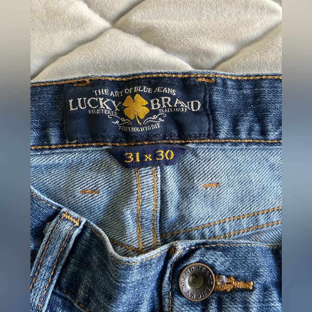 Lucky Brand Men's 363 Vintage Straight Blue Jeans 31x30 - Picture 3 of 4